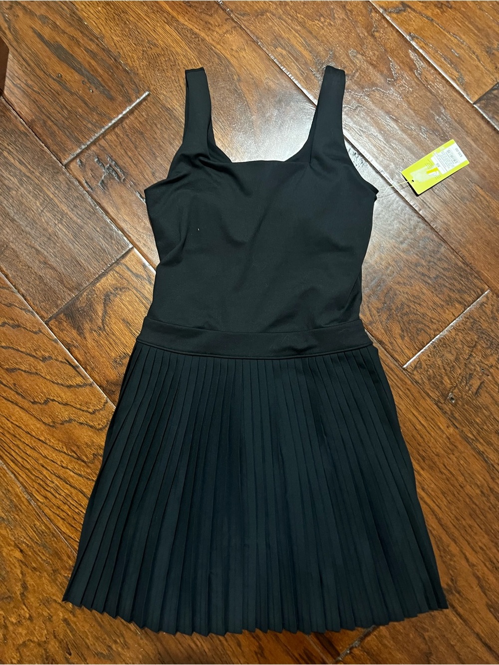 NWT All in Motion Pleated Active Dress | XS | Black Athletic Tennis Dress